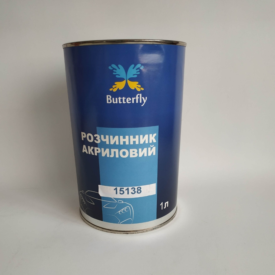 Розчинник акриловий Butterfly 1 л, фото 1