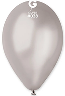 Повітряні кулі 10"/038 (26 см) G90 срібло металік
