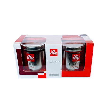 Набір меленої кави ILLY Classic+Intenso, 125 г, ж/б