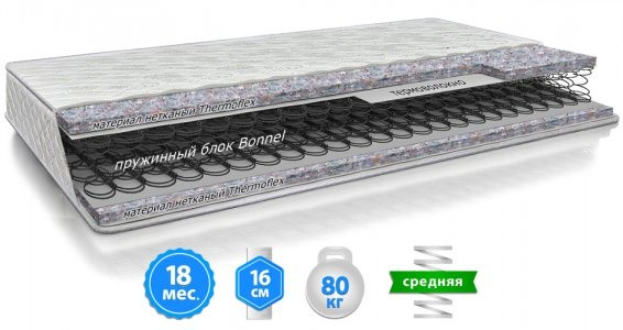 Ортопедичний матрац пружинний «ХІТ-ЛАЙТ» ТМ Велам