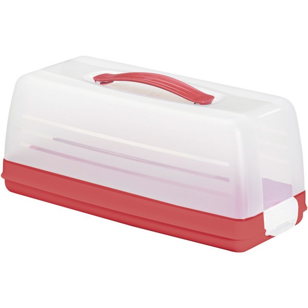 Контейнер для торта Curver 00414 пластиковий бокс із кришкою для зберігання і перенесення