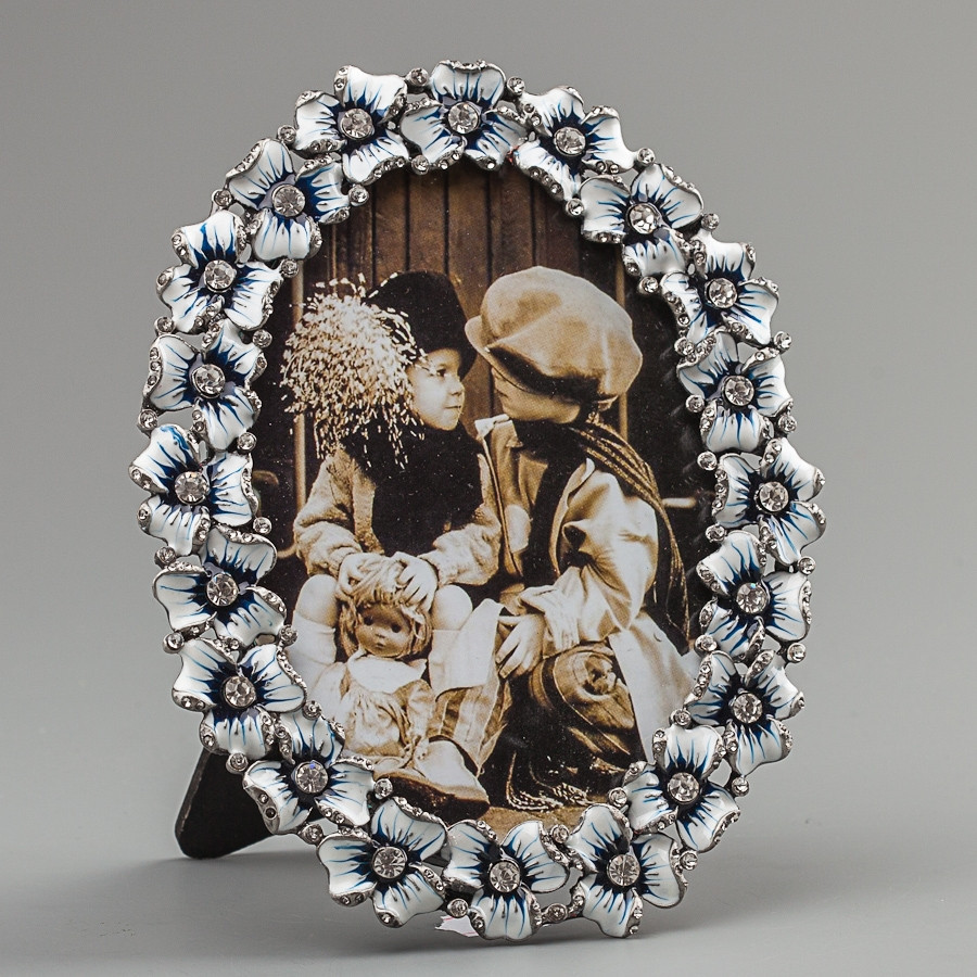 Фоторамка настільна Lefard Трон 5х8см 083MA рамка для фото овальна VE