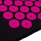 Акупунктурний масажний килимок, рожевий, фото 2