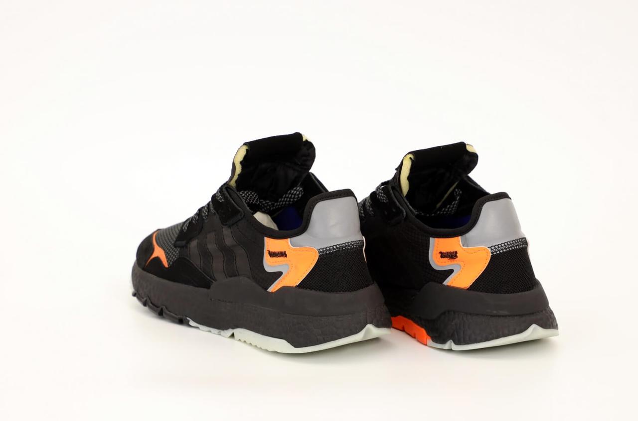 Мужские кроссовки Adidas Nite Jogger Black Orange - фото 5 - id-p527366896