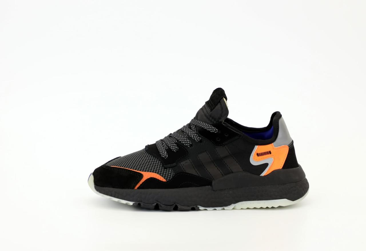 Мужские кроссовки Adidas Nite Jogger Black Orange - фото 3 - id-p527366896