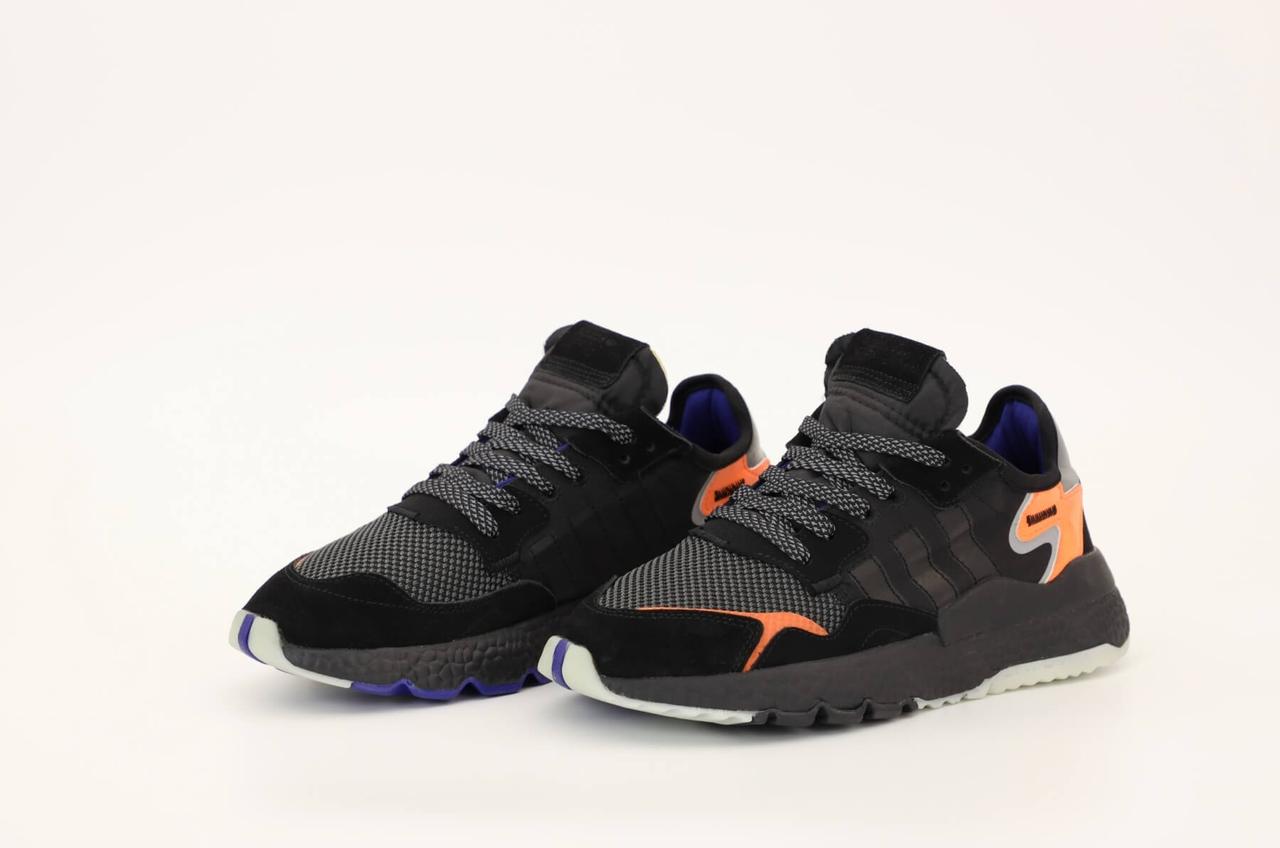 Мужские кроссовки Adidas Nite Jogger Black Orange - фото 4 - id-p527366896