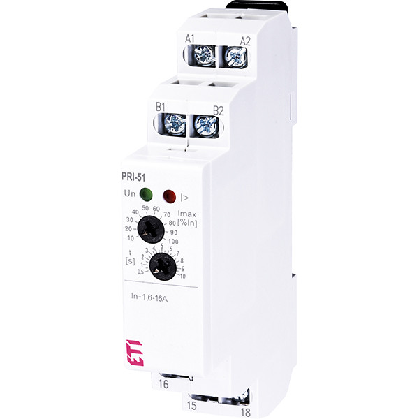 Реле контролю струму PRI-51/16 1.6 ... 16A ( 8А ) 24 - 220В ETI 2470019