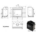Камінна топка Kratki FELIX PW 14 DECO (13,0 кВт), фото 2