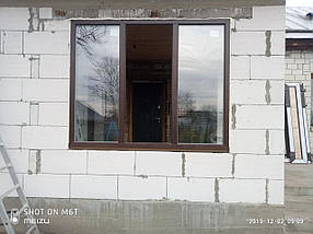 Тристулкові ламіновані вікна зовні ➪ ціни 2022, фото 2