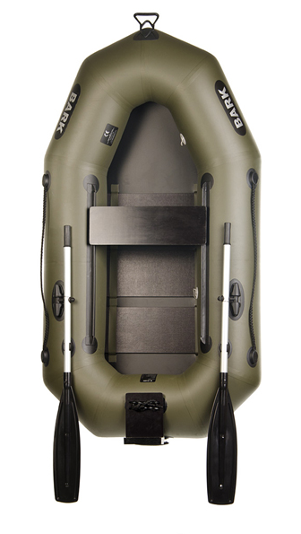 Надувний човен із пвх Bark B-210cn одномісний гребний зі слань-килимок з навісним транцем, фото 1