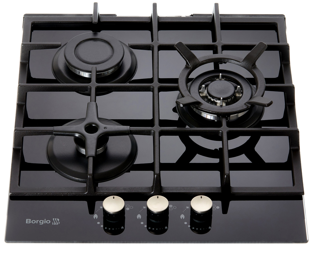 Варильна поверхня газова BORGIO 4111-17 (Black Glass)