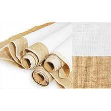 Полотно грунтоване в рулоні, Середнє зерно, 2*3м, олійний грунт, 500 г/м², льон, ТМ ''Маестро'' NEW