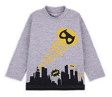 Футболка дитяча з довгими рукавами для хлопчика GABBI FT-20-1-1 Сірий на зріст 86 (12009)