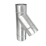 Трійник 45° Ø 80 Товщина цинк. 0.5 мм