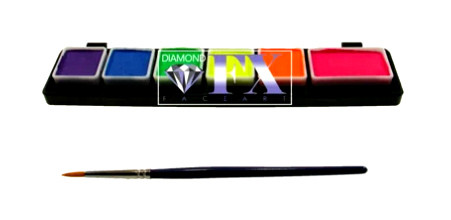 Палітра аквагрим Diamond FX small неон