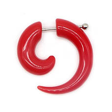 Фейк спіраль акрилова червона