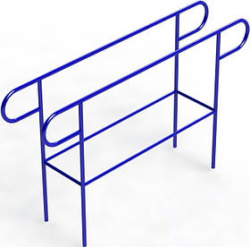 Бруси металеві зігнуті для спортивного та шкільного майданчика