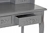 Туалетний столик Wooden Dresser C4 сірий + табурет (9203), фото 4