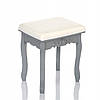 Туалетний столик Wooden Dresser C4 сірий + табурет (9203), фото 5