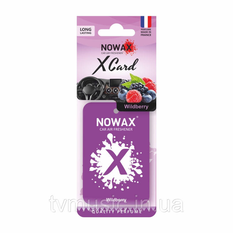 Ароматизатор у машину Nowax X Card Wildberry NX07539