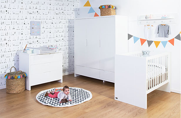 Колекція дитячих меблів CHILDHOME QUADRO WHITE