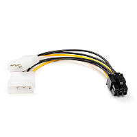 Кабель дополнительного питания (переходник) с 2x MOLEX на 6 pin