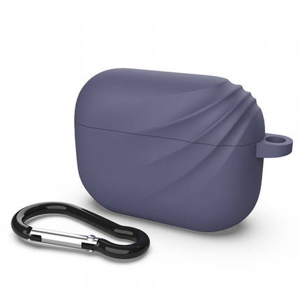 Захисний чохол для навушників Apple AirPods Pro Alitek Wave Deep Purple + карабін, фото 1