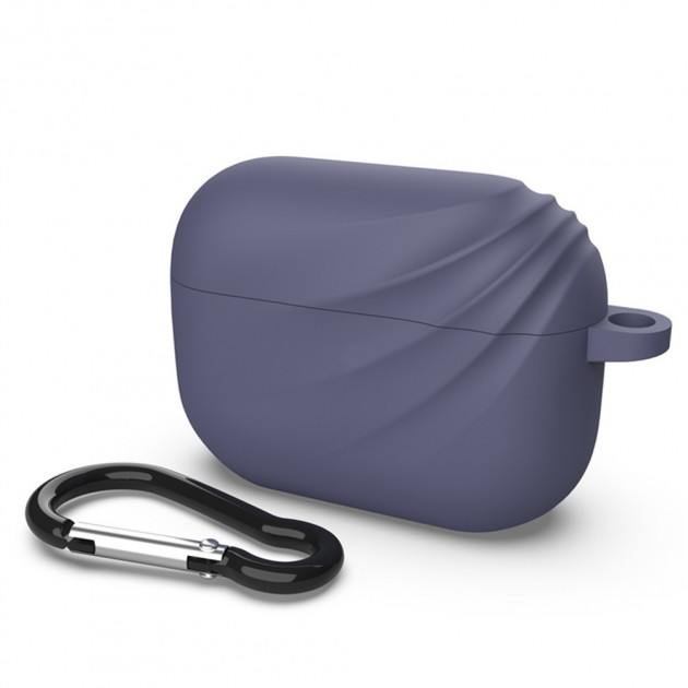 Захисний чохол для навушників Apple AirPods Pro Alitek Wave Deep Purple + карабін