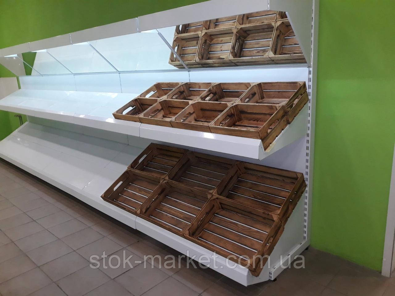 Овочевий стелаж із дзеркалом бу.стелаж для овочів бу., фото 1