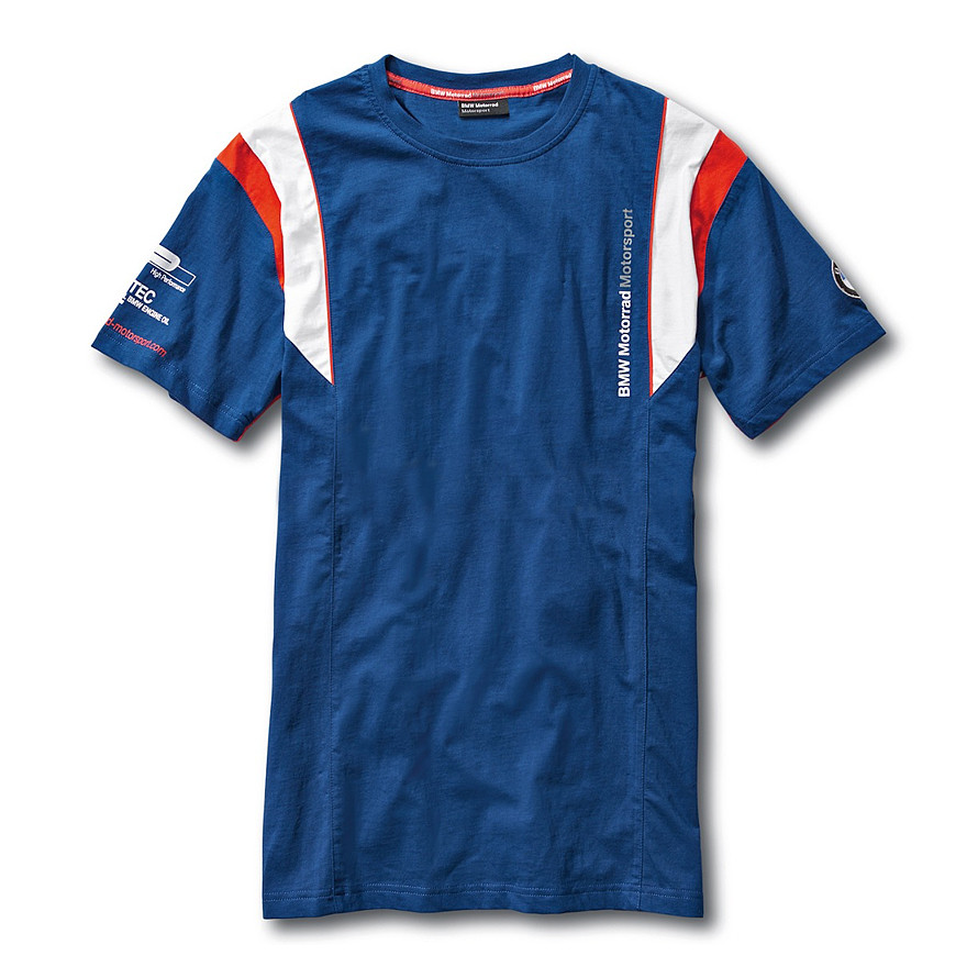 Оригінальна чоловіча футболка BMW Motorrad Motorsport T-Shirt, for Men, Blue, артикул 76628560950