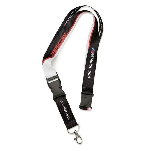 Оригінальний шнурок з карабіном BMW Style Motorrad Motorsport Lanyard, артикул 76629446493