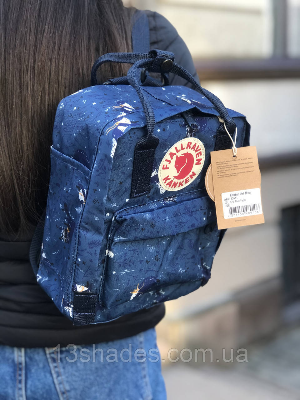 Рюкзак Fjallraven Kanken mini 7L Blue Fable Канкен міні 7л синій, фото 1
