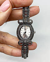 Годинник із крапельного срібла 925 Beauty Bar з камінням маркотить із бантиком