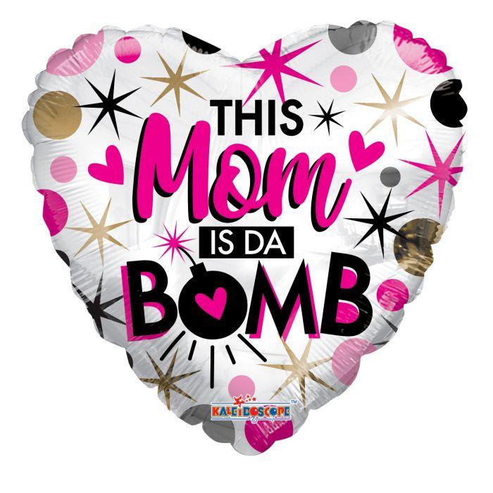 До 18" Mom Is Da Bomb! Мама мега бомба!