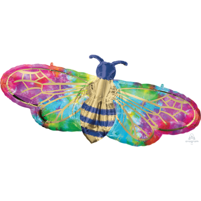 A 39" Смугаста бджілка Tye-Dye Bee