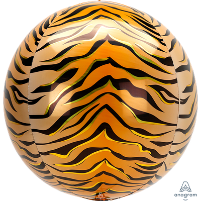 Фольгована куля 3d сфера А 16" Tiger Print Animalz Orbz