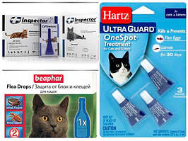 Краплі від бліх і кліщів.