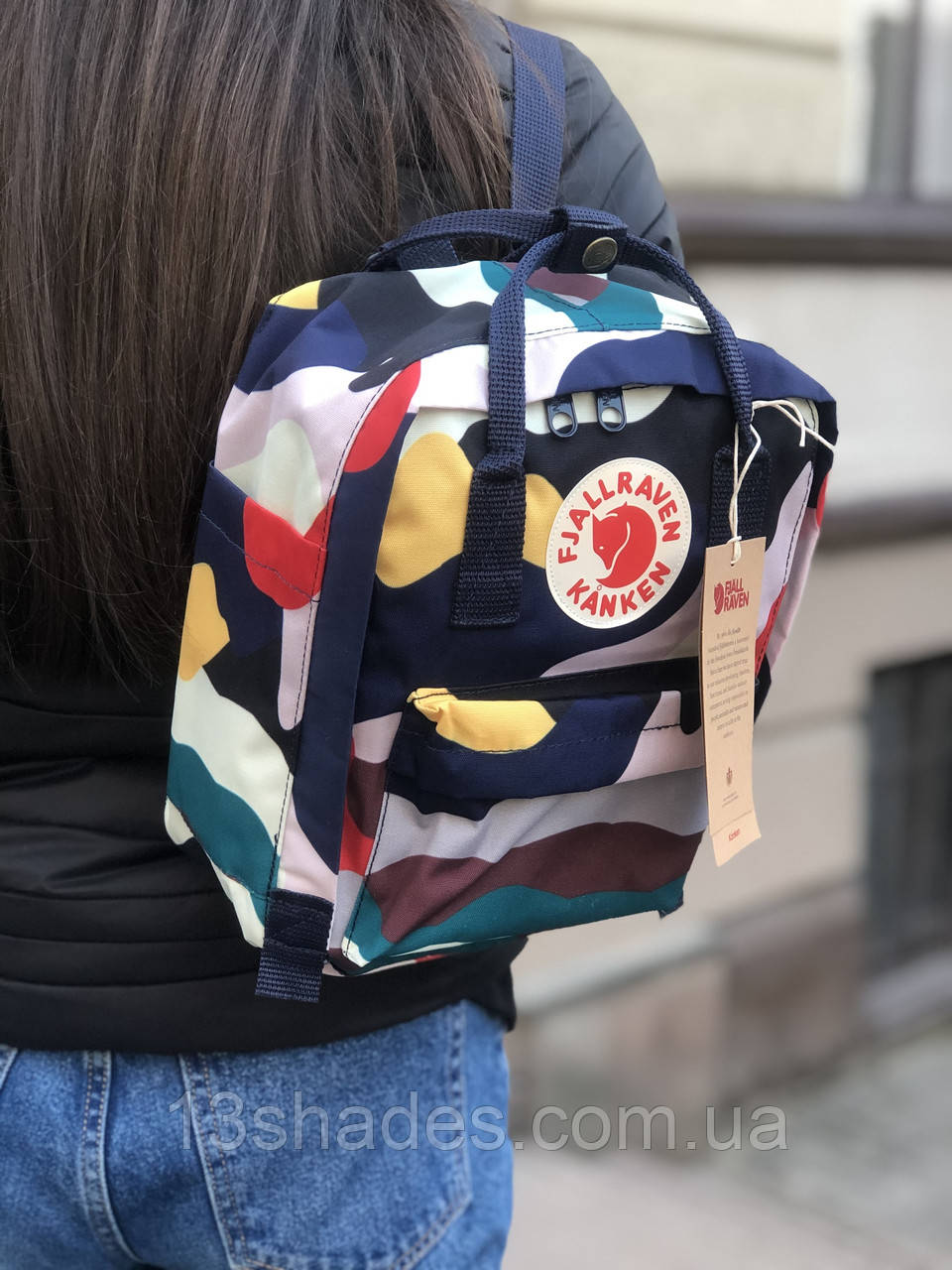 Рюкзак Fjallraven Kanken Summer View mini 7L Канкен міні 7 л кольоровий