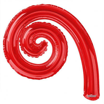 До 14" Завиточка Спіральна Kurly Spiral Red
