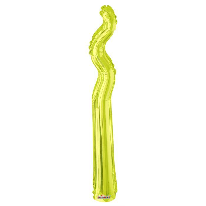 До 14" Завиточка Спіральна Kurly Zig-Zag Lime Green