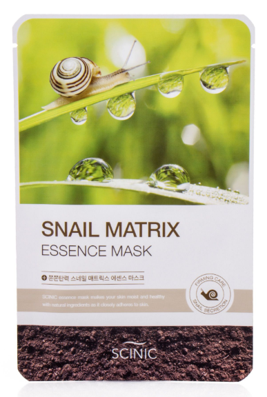 Тканинна маска з муцином равлика Scinic Snail Matrix Essence Mask 20 мл