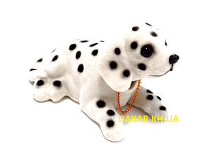 Собака в автомобіль з киваючей головою далматинець Lovely nodding dog