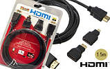 Кабель Hdmi на Hdmi 1.5 м 3 в 1 micro mini hdmi, фото 2