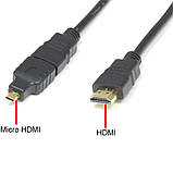 Кабель Hdmi на Hdmi 1.5 м 3 в 1 micro mini hdmi, фото 4