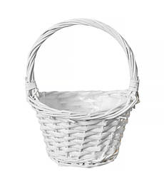 Плетений кошик з лози, висота 24см, d-18 см, Польща