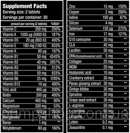 Вітаміни для жінок BioTech USA Active Woman 60 таб., фото 3