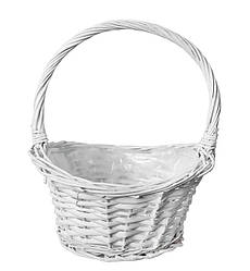 Плетений кошик з лози, висота 31 см, d-28 см, Польща