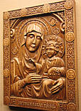 Ікона різьблена дерев'яна "Єрусалимська" (30х23см), фото 2