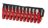 1/4" Набір біт Torx з отвором 10 пр. 21012T F