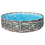 Басейн Bestway 56883 каркасний Ø 610 х132 см, фільтр-насос 9463 л/ч, сходи, тент, дозатор, фото 3